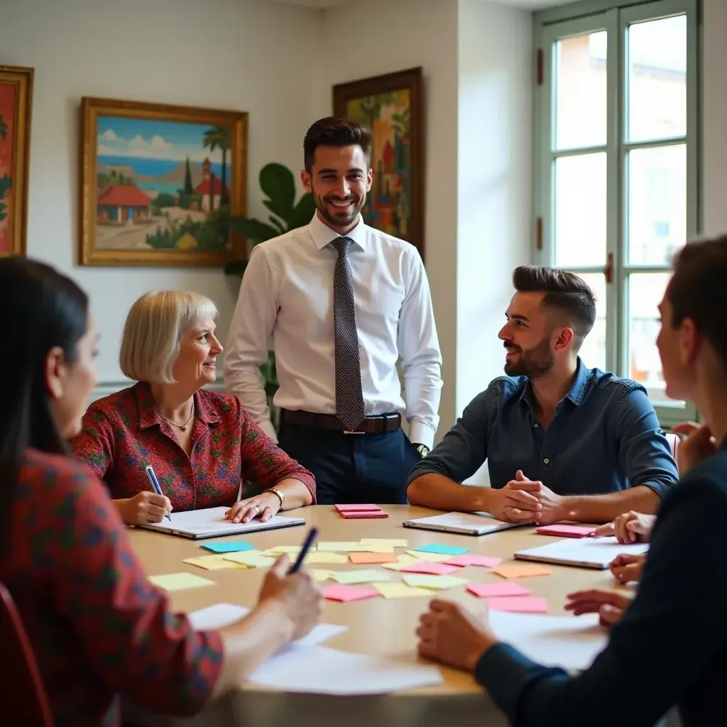 Professional team collaboration